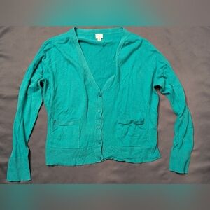a new day Women's Teal Cardigan Sweater